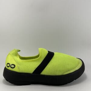 Oofos OOmg Eezee Low Slip On Sneakers Womens Size 7 Lime Green/Yellow Recovery